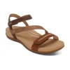 Aetrex Gabby Adjustable Comfort Sandal – Cognac Multi