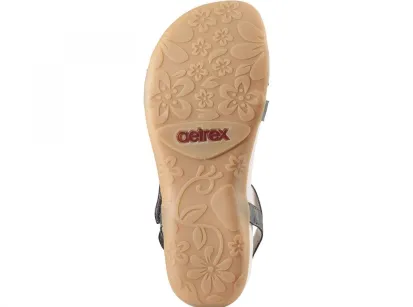 Aetrex Gabby Adjustable Comfort Sandal – Pewter