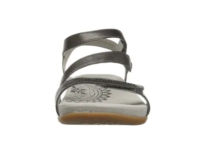 Aetrex Gabby Adjustable Comfort Sandal – Pewter