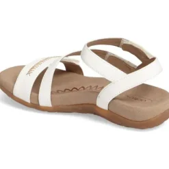 Aetrex Gabby Adjustable Comfort Sandal – White
