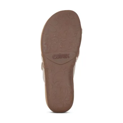 Aetrex Izzy Sparkle Gold Women's Comfort Sandal