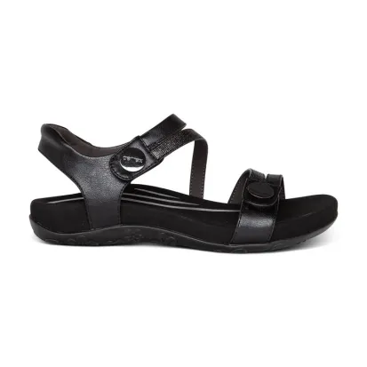Aetrex Jess Women's Black Sandal