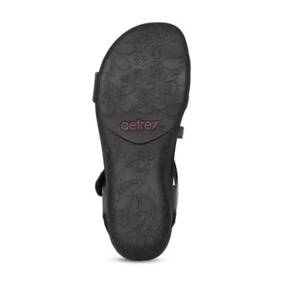 Aetrex Jess Women's Black Sandal