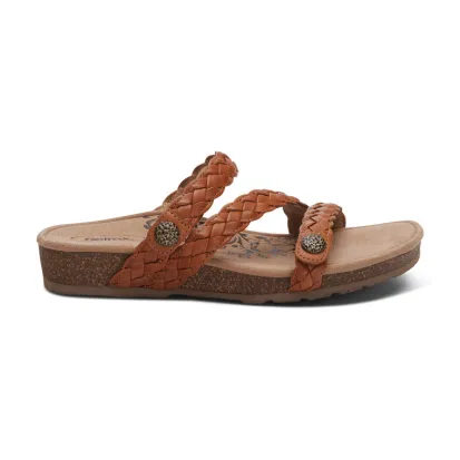 Aetrex Josie Ginger Women's Braided Slide SC222
