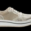 Alegria Alyster Cream Retro Lace-up Sneaker