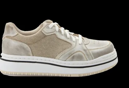 Alegria Alyster Cream Retro Lace-up Sneaker