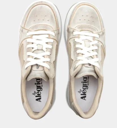 Alegria Alyster Cream Retro Lace-up Sneaker