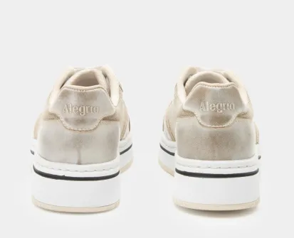 Alegria Alyster Cream Retro Lace-up Sneaker
