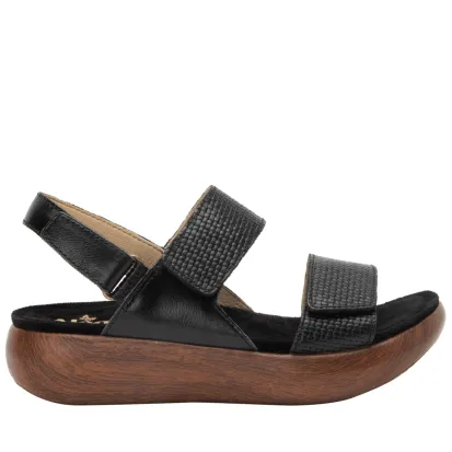 Alegria Bailee Woven Noir Women's Comfort Sandal