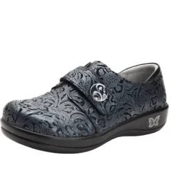 ALEGRIA Joleen Casual Women's Shoe in Navy Swish Print