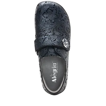ALEGRIA Joleen Casual Women's Shoe in Navy Swish Print