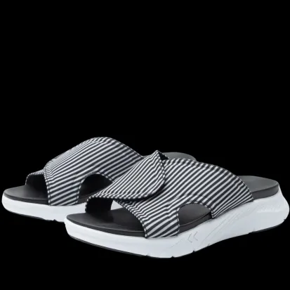 Alegria Sunie Stripes Women's Sport Slide Sandal