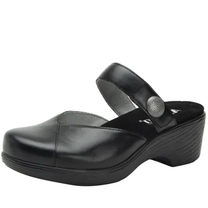 ALegria Sydni Black Leather Shoe