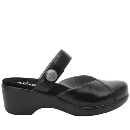 ALegria Sydni Black Leather Shoe