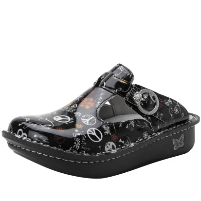 Alegria Women's Classic Peace & Love Clog