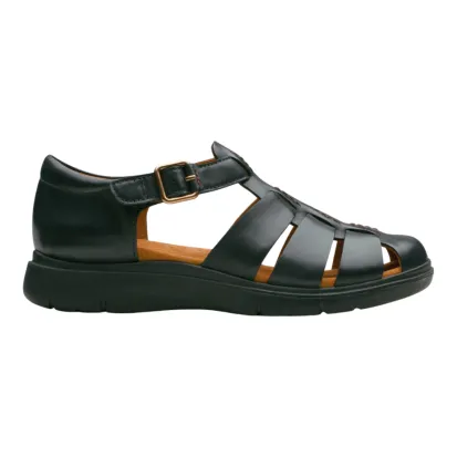 Clarks Certina Sun Women's Black Fisherman Sandal