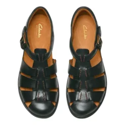 Clarks Certina Sun Women's Black Fisherman Sandal