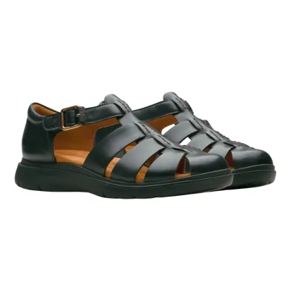 Clarks Certina Sun Women's Black Fisherman Sandal