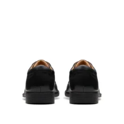 Clarks Eldridge Cap Black Leather Dress Shoe