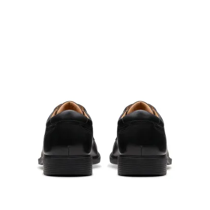 Clarks Eldridge Cap Black Leather Dress Shoe