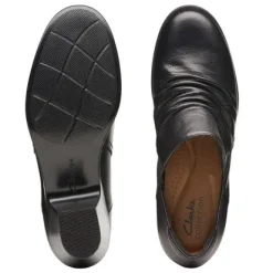 Clarks Emily2 Cove Black Leather SlipOn