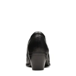 Clarks Emily2 Cove Black Leather SlipOn