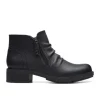 Clarks Hearth Dove Women's Black Leather Boot