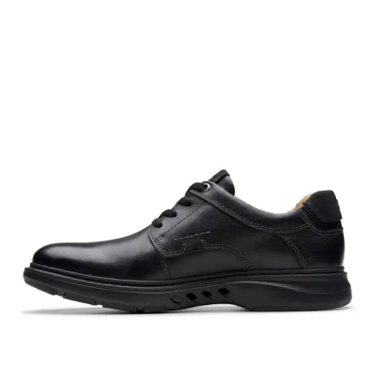 Clarks Un Briley Pace Men's Black Leather Shoes