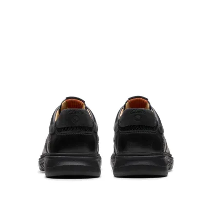 Clarks Un Briley Pace Men's Black Leather Shoes