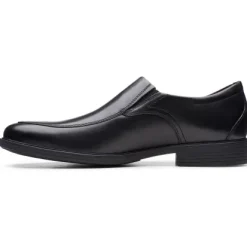 Clarks Whiddon Step Slip On Black Leather