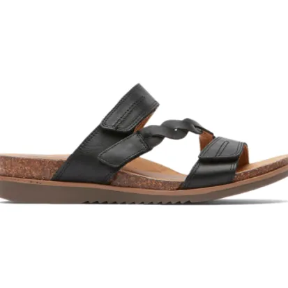Cobb Hill May Slide Sandal in Black