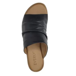 Everly Lauren 04 Black Women's Slide Sandal