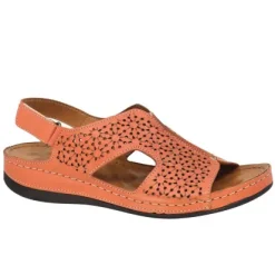 Everly Nancy 02 Coral Leather Sandal