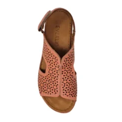 Everly Nancy 02 Coral Leather Sandal