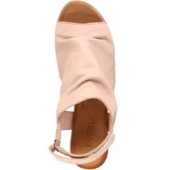 Everly Vera 01 Nude Women's Back Strap Leather Sandal