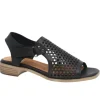 Everly Women's Tessa 01 Black Casual Back Strap Sandals