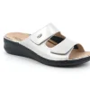 Grunland Women's Comfort 2-Strap Slide CE0259-SLVR