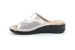 Grunland Women's Comfort 2-Strap Slide CE0259-SLVR