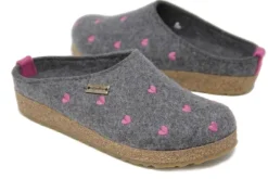 Haflinger Grizzly Cuoricini Women's Clog Slipper