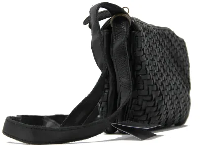 JANE - Black Weave Crossbody