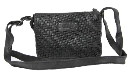 JANE - Black Weave Crossbody