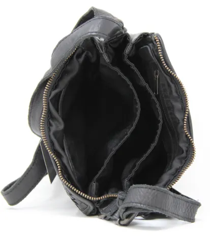 JANE - Black Weave Crossbody