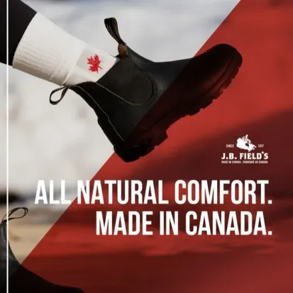 J.B.Fields Canadian Bamboo Crew Sock Black