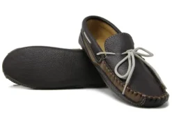 Leather and Suede Moccasin