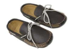 Leather and Suede Moccasin