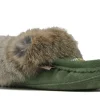 Moccasins Beaded Fur Collar