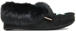 Moccasins Beaded Fur Collar