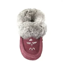 Moccasins Beaded Fur Collar