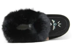 Moccasins Beaded Fur Collar