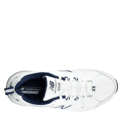 New Balance Men's 608v5 White Fitness Trainer